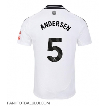 Fulham Joachim Andersen #5 Tricou Fotbal Replică 2024-25 Barbati Acasa